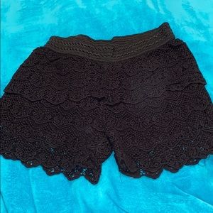 Black dressy shorts